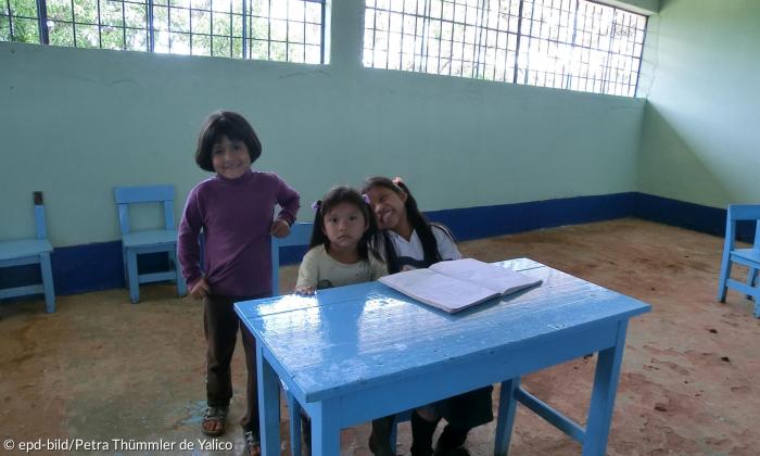 Peru-Hilfe "Beit Shalom", die den Aufbau von Schulen fördert