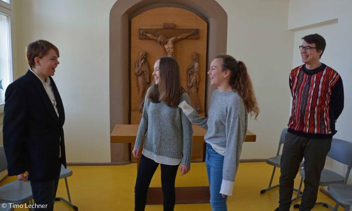 Schüler des Nürnberger Melanchthon-Gymnasiums