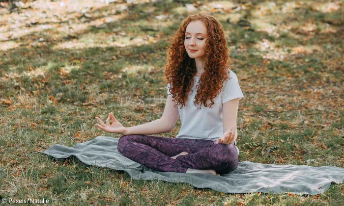 Yoga Meditation Frau Natur
