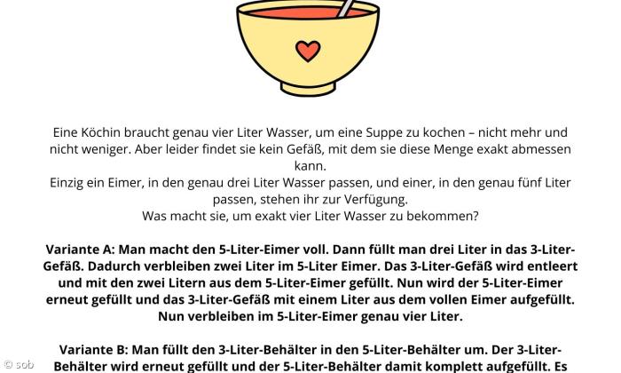 Rätsel Nummer 2 - Köchin - Lösung