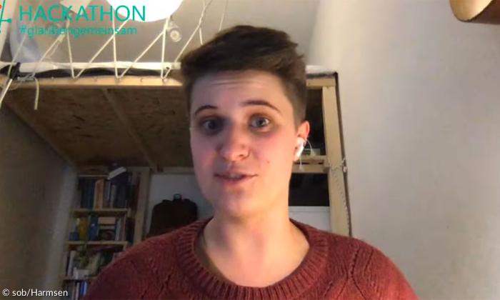 Anna-Nicole Heinrich im Livestream Hackathon Glaubengemeinsam