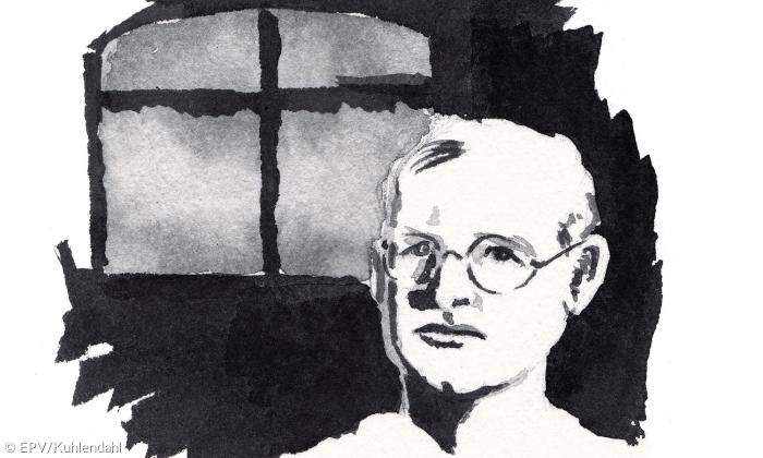 Dietrich Bonhoeffer illustriert Kuhlendahl Gefängnis