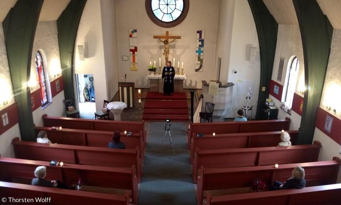 Gottesdienst in Wolkersdorf mit Abstand