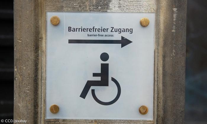 Barrierefrei Barrierefreiheit Symbol Rollstuhl