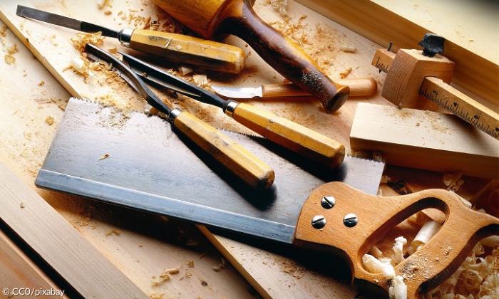 Handwerk Schreinern Werkstatt Symbol