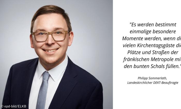 Philipp Sommerlath, der landeskirchliche Beauftragte für den Nürnberger Kirchentag im Juni 2023