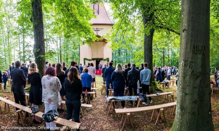 Konfirmation an der Keilberg-Kapelle bei Offenhausen