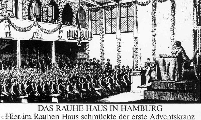 Erster Adventskranz, Rauhe Haus Hamburg