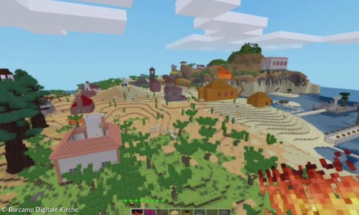 Kirchen bauen mit Minetest