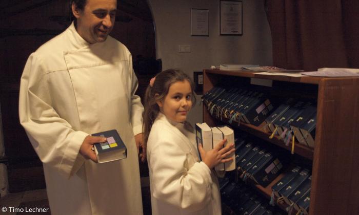 Die neunjährige Mia und ihr Vater