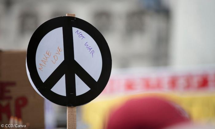 Demonstration für Frieden
