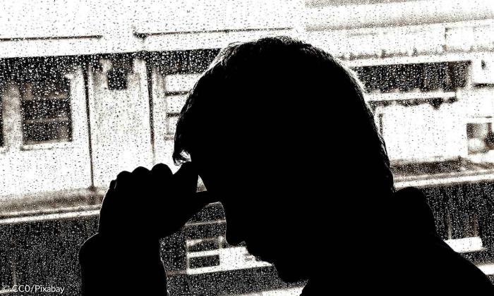 Depression Mann Stimmung