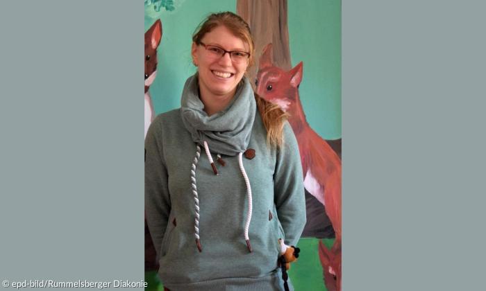 Sandra Haubner, erste Vorsitzende der Rummelsberger Freiwilligen Feuerwehr, Gruppenleiterin und Jugendwartin.