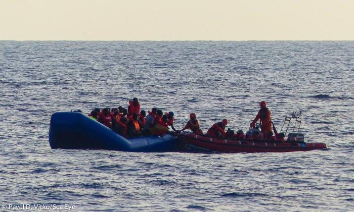 Ein Rettungseinsatz von Sea Eye