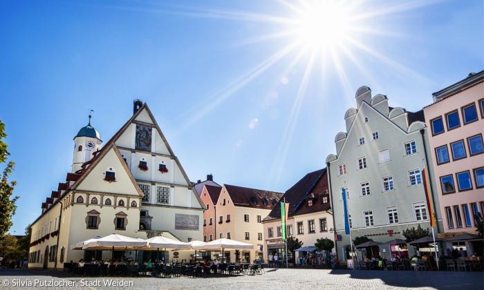 Innenstadt von Weiden in der Oberpfalz