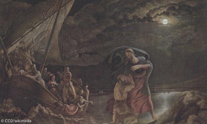 Petrus auf dem Meer