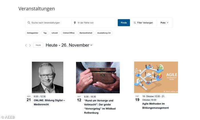 Ein Screenshot der Webseite Evangelisch Digital & Lokal