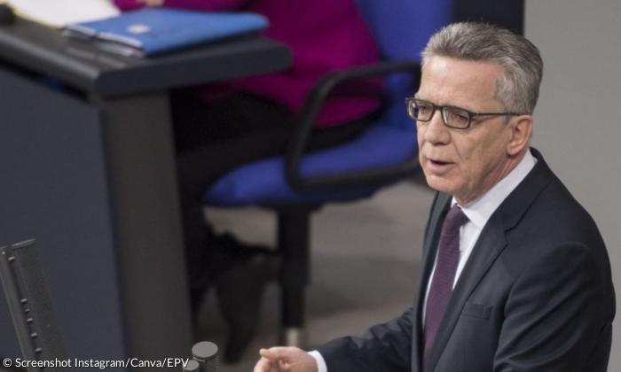 Thomas de Maizière im Bundestag