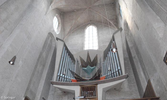 Barfüßerkirche Augsburg: die Rieger-Orgel aus dem Jahr 1958