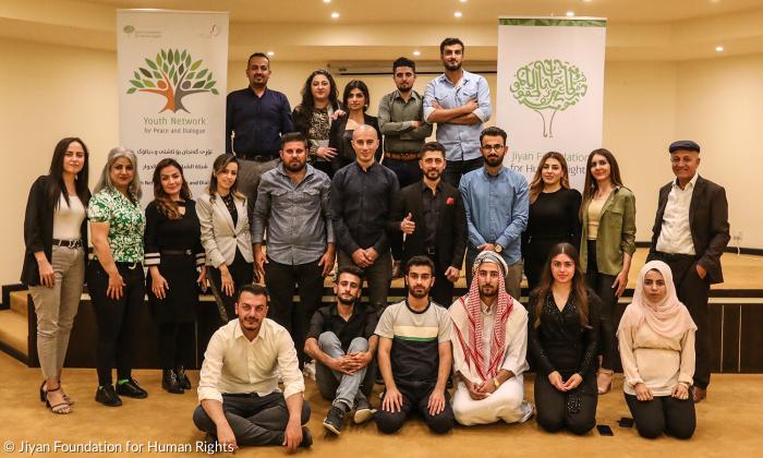 Die Gruppe der ersten "Friedens- und Dialog-Akademie" im kurdischen Dokan