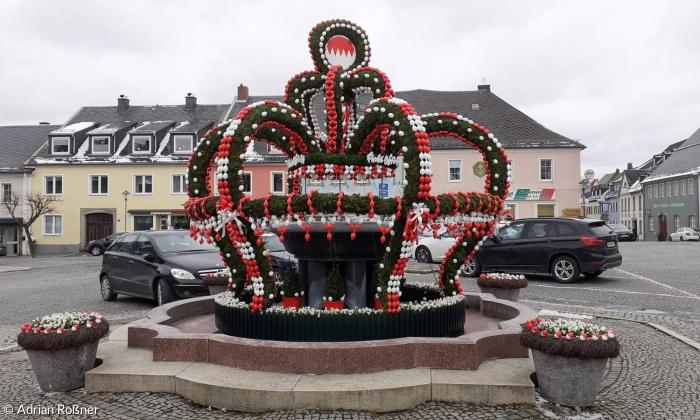 Der Osterbrunnen in Weißenstadt