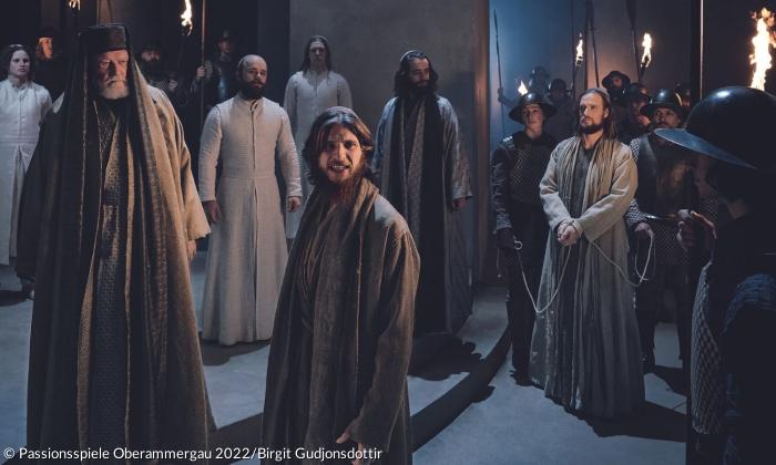 Judas bei der Gefangennahme Jesu (Passionsspiele)