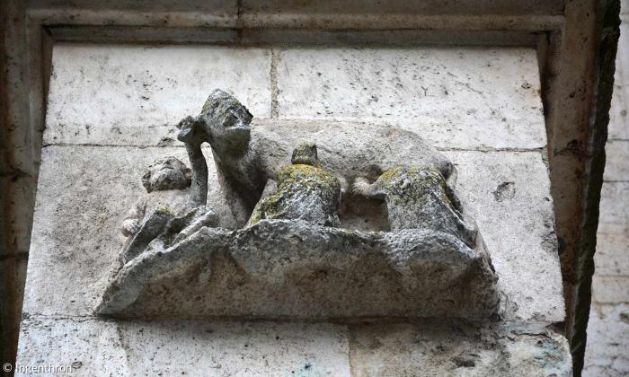 Schmähplastik am Regensburger Dom