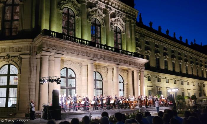 Nachtmusik im Hofgarten der Würzburger Residenz