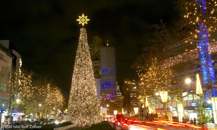 Weihnachtsbaum mit Kerzen