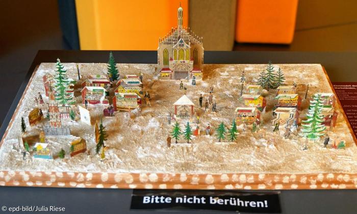 Zinnfigurenmodell des Nürnberger Christkindlesmarktes aus den später 1930er Jahren