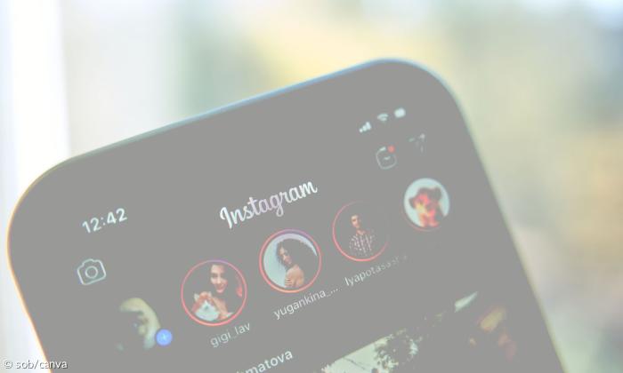 Ein Bild von der Instagram Startseite