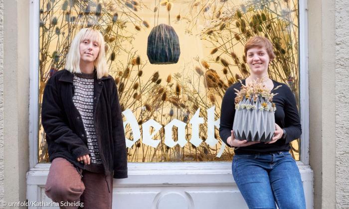 Kristina und Katharina, die Unternehmerinnen hinter Urnfold