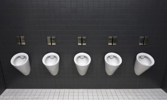 Toiletten in der Münchner Olympiahalle