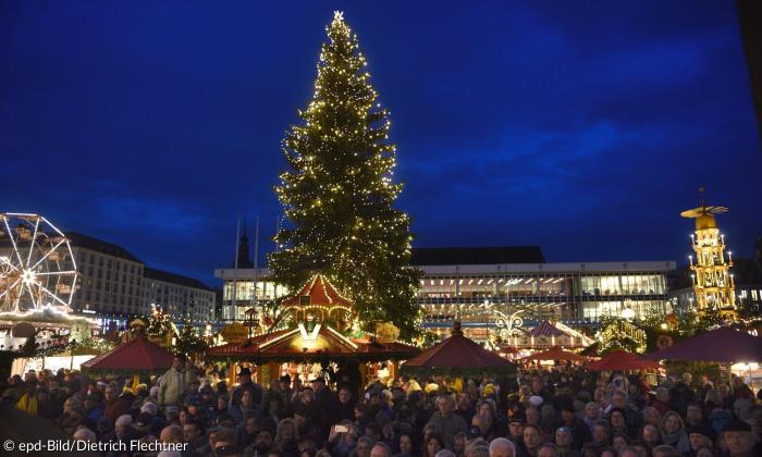Der Striezelmarkt in Dresden