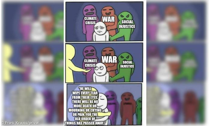 Ein Meme zur Offenbarung 21, Vers 4