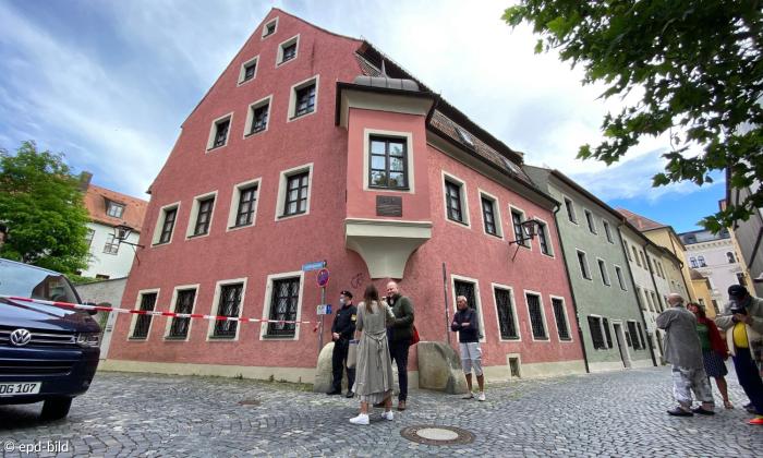 Das Geburtsthaus von Papst Benedikt XVI. in Marktl in Bayern.