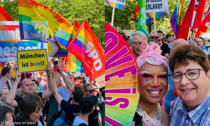 Die Solidaritätsdemo von "München ist bunt!" mit Micky Wenngatz