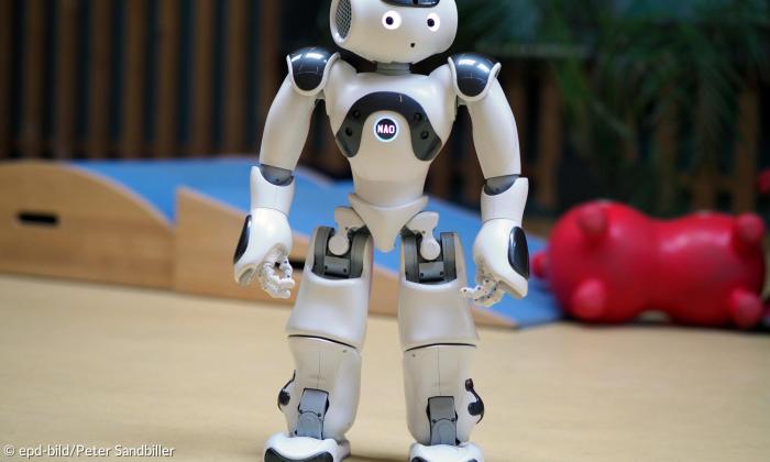 Der humanoide Roboter "NAO".