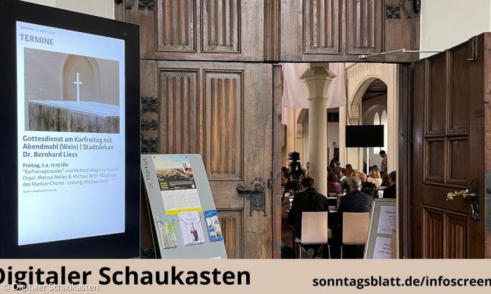 Digitaler Schaukasten