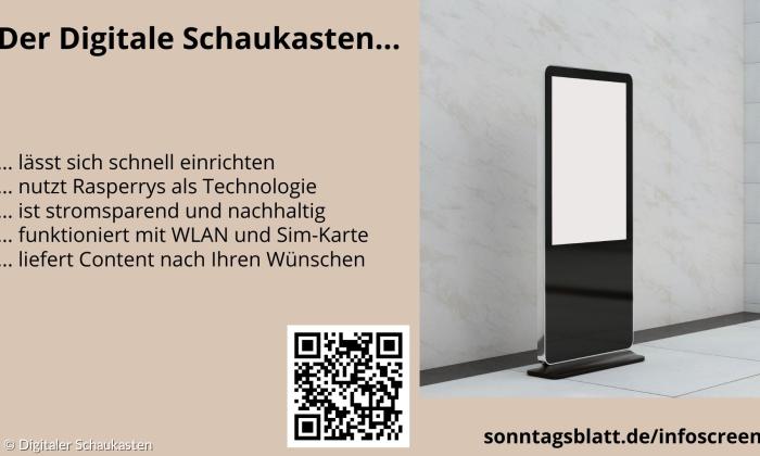 Digitaler Schaukasten