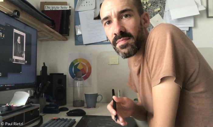 Paul Rietzl bei der Arbeit.