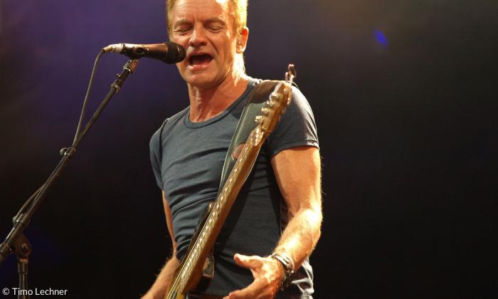 Sting bei einem Open-Air-Auftritt 2017 in Künzelsau