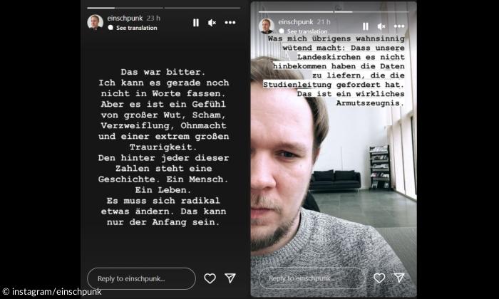 Nico Buschmann in seiner Instagram-Story