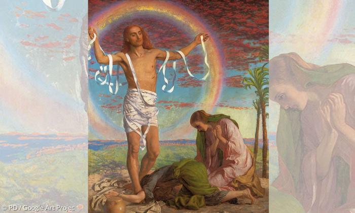 Der Auferstandene, Gemälde von William Holman Hunt, 1847
