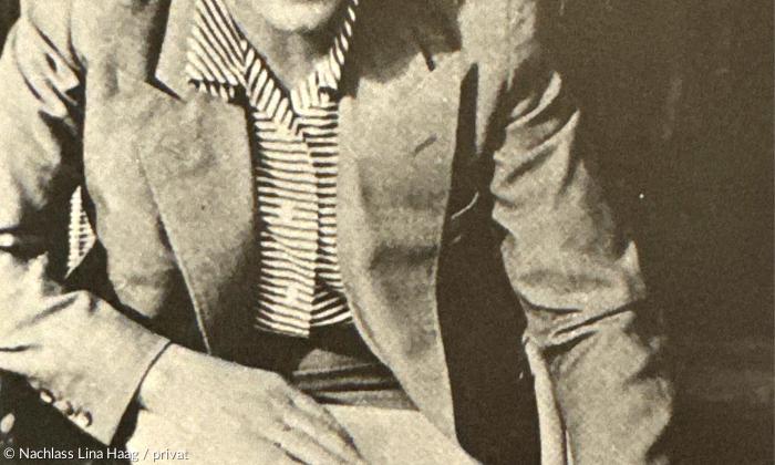 Lina Haag 1947, im Jahr des Erscheinens ihres Buches.