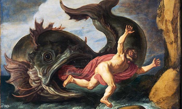 Jona und der Wal, Gemälde von Pieter Lastman