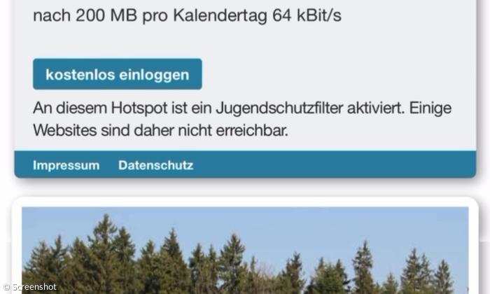 Ein Handybildschirm