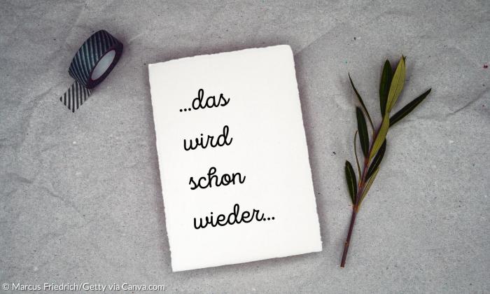 Karte mit Trauerspruch
