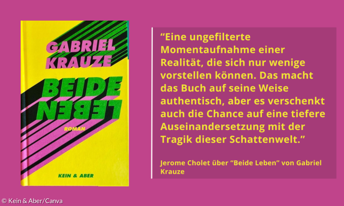 Das Buchcover von "Beide Leben" von Gabriel Krauze