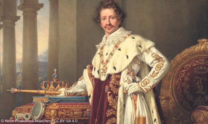König Ludwig I. 1826 im Krönungsornat